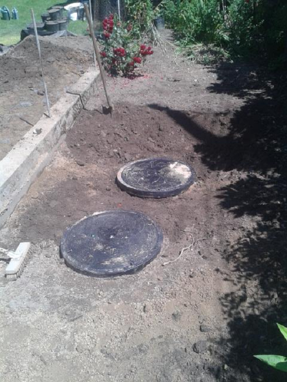 Micro-station d'épuration à Celles sur durolle avec Crocombette & Fils