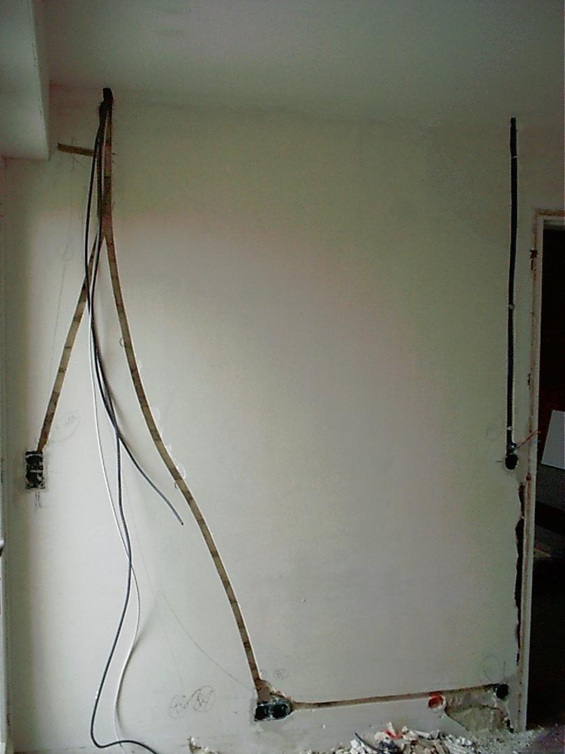 Encastrement installation, rebouchage tranchées