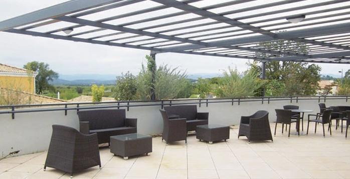 Les terrasses du Caroux Vue Terrasse