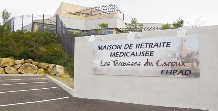 Les terrasses du Caroux Vue entrée extérieure