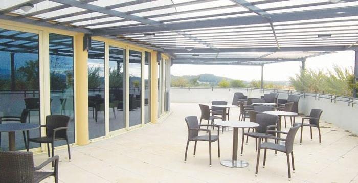 Les terrasses du Caroux Vue de la terrasse