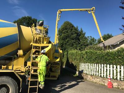 pompage de béton