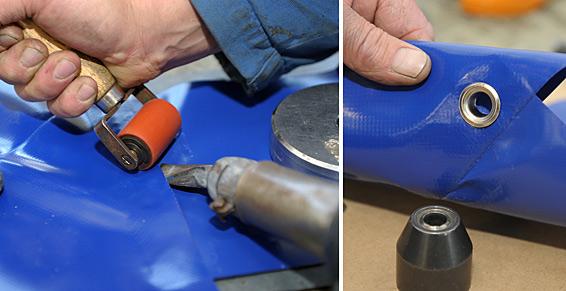 Réparation et modification de bâche