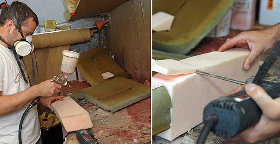 Réparation de siège mousse