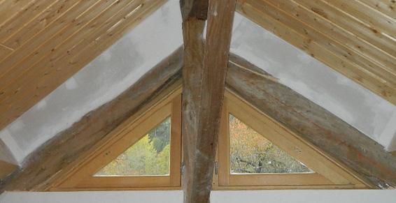 Toiture isolée sous-face lambris