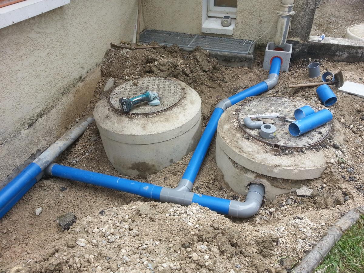 Réparation de réseau pluvial