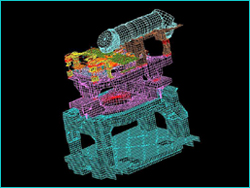 מודל דינאמי של סורק ניקון X6, ממדים &ndash; 2.5 מ'/3 מ'/3 מ'