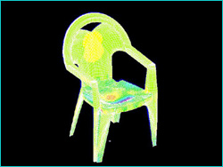 כסא גינה &ndash; כתר פלסטיק, אנליזות חוזק ויציבות לחומר זוחל