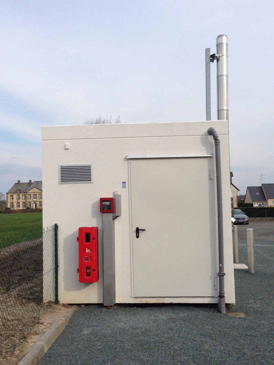 Chaufferie préfabriquée granulés