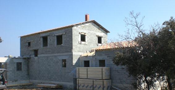 maçonnerie - Maison neuve en cours de réalisation
