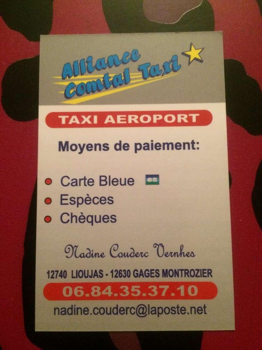 Alliance Comtal Taxi Lioujas-La Loubière et Gages-Montrozier