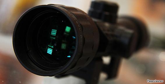 Réglage d'optique d'armes à Matha près de Saintes