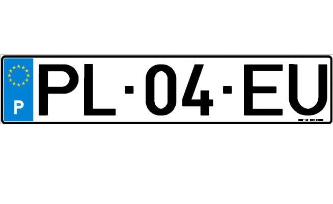 chapas de matrículas