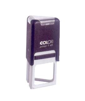 Stempel Colop, dreieckig schmal, grau-schwarz