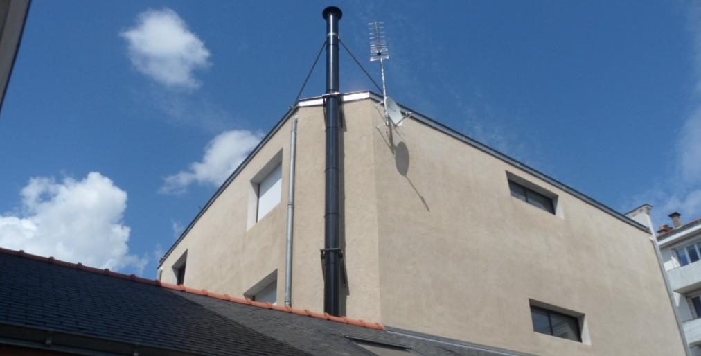 conduit de fumée isolé extérieur