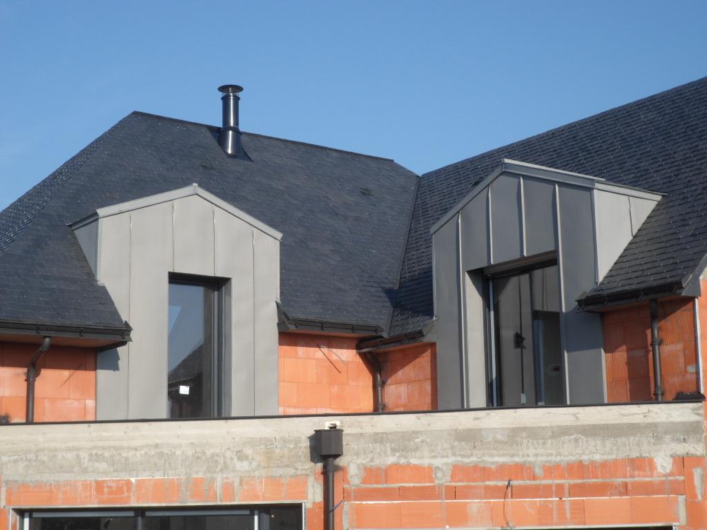 Lucarne joints debout quartz