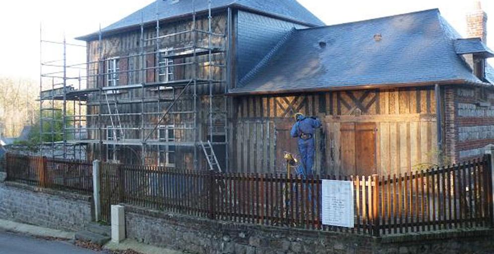 Avant décapage boiseries et colombage - Seine Maritime