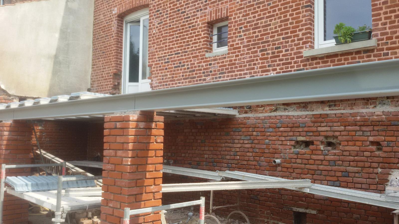 Démolition d'une terrasse