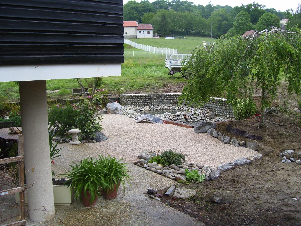 Aménagement avec bassins