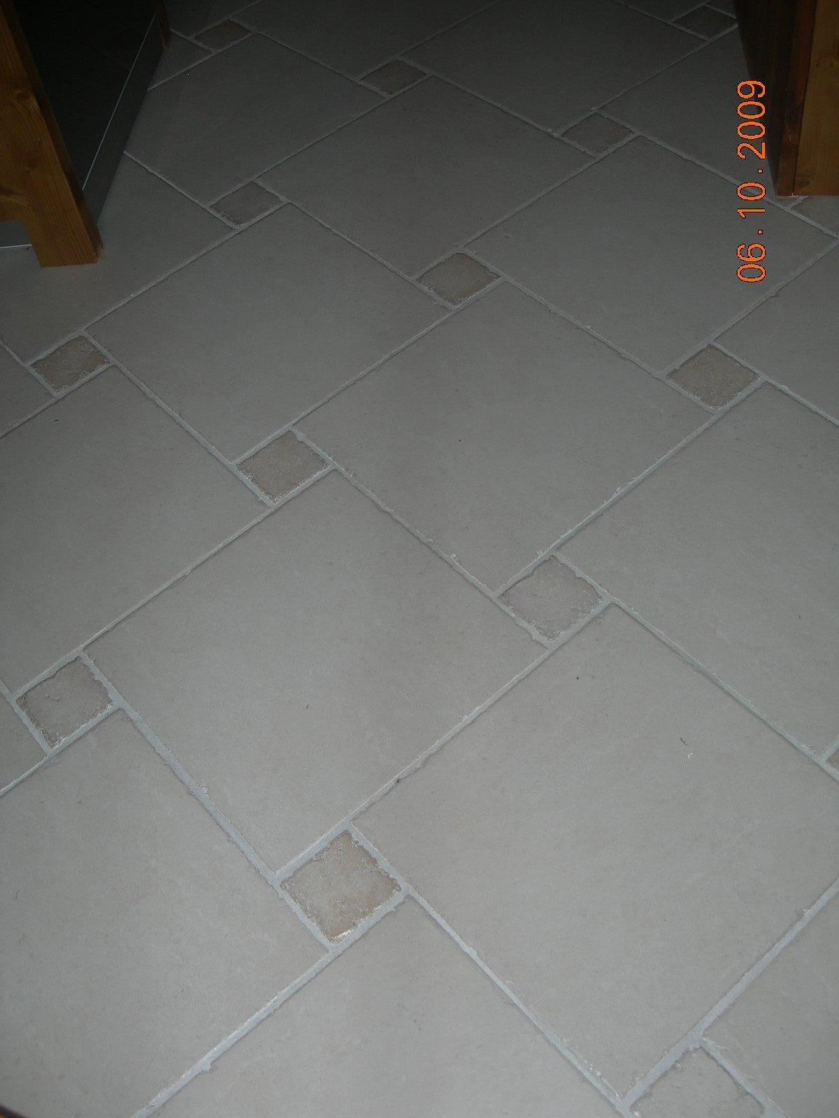 Pose carrelage séjour et salle à manger