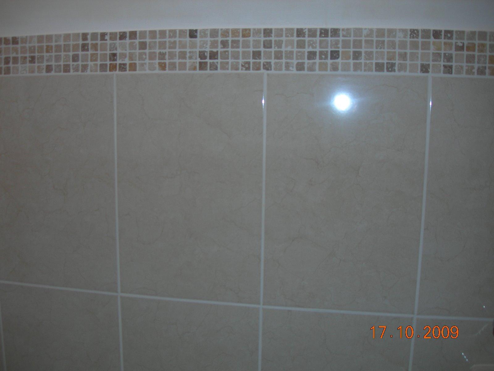 Pose de faience - salle d'eau