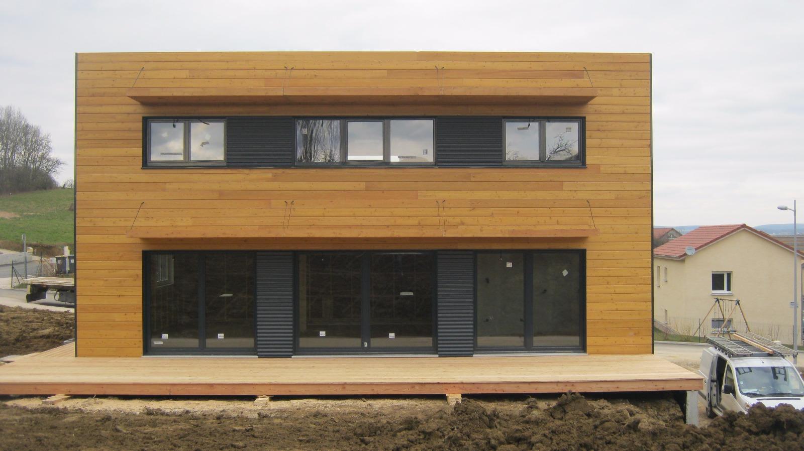 Bardage en bois contemporain