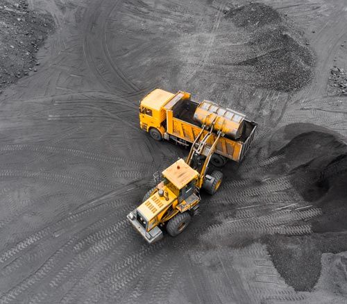 Excavadora en funcionamiento