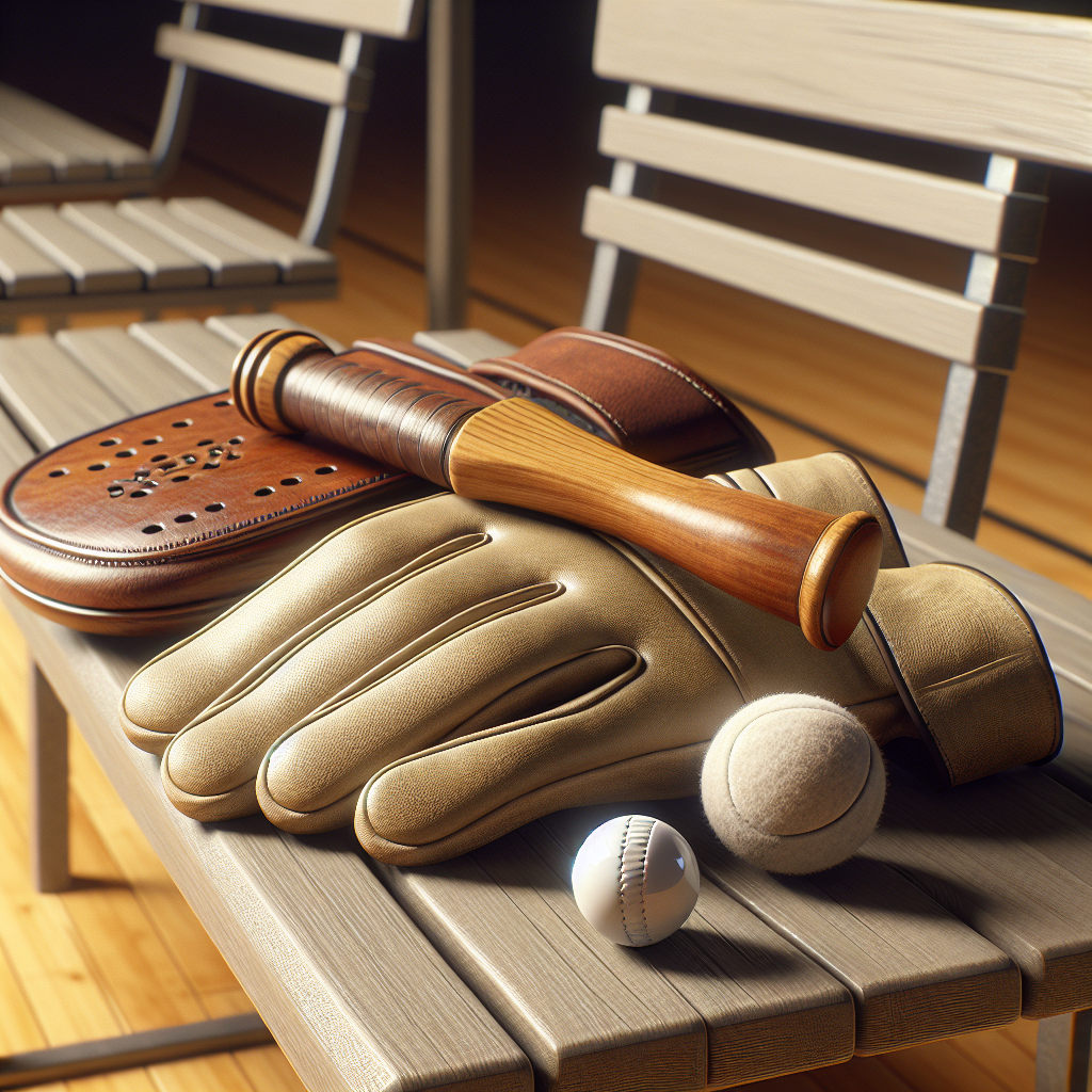 Realistic stock image of pelota vasca equipment.