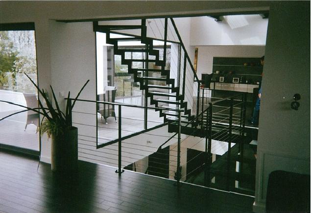 Metallerie Lebailly escalier et garde corps Fauville