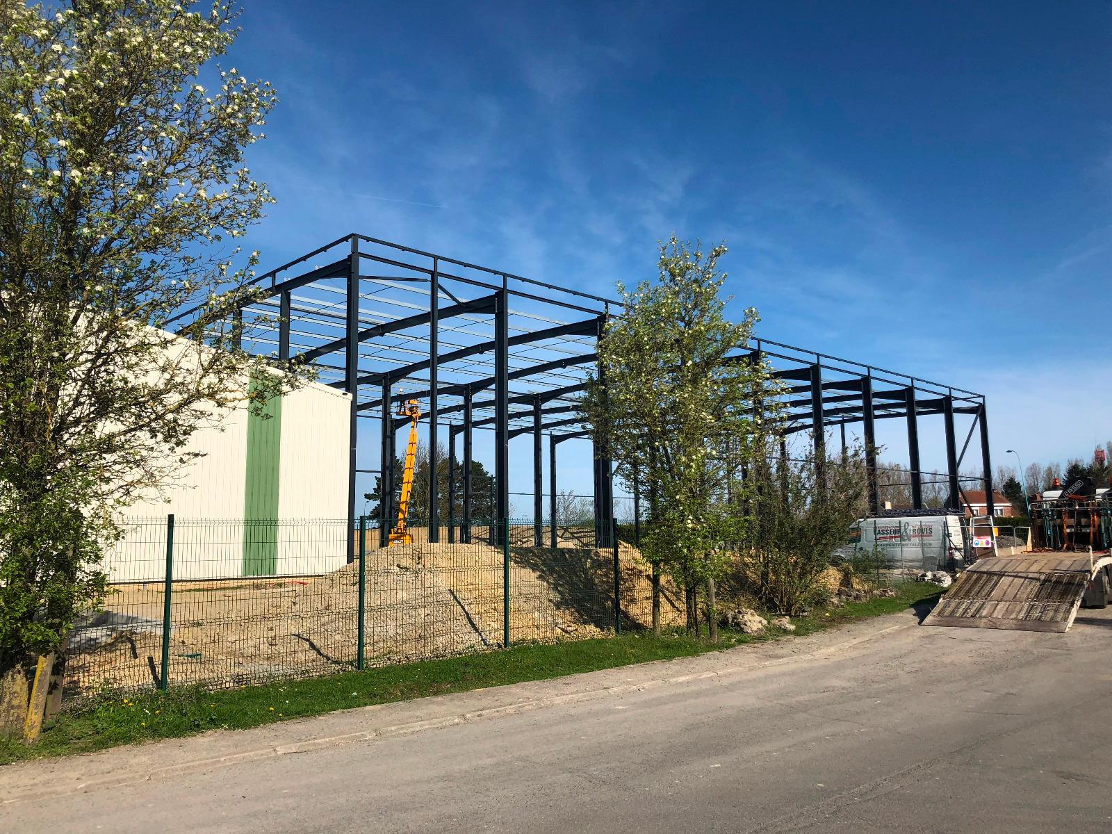 Extension de l’usine NRF à Prouvy – 2000m² sur 12m de haut