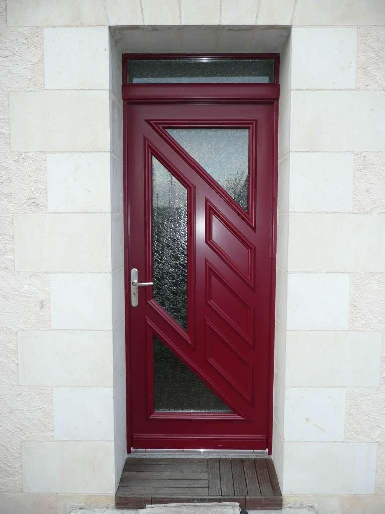 Porte en aluminium réalisée par Thierry Leprince à Joué-lès-Tours en I