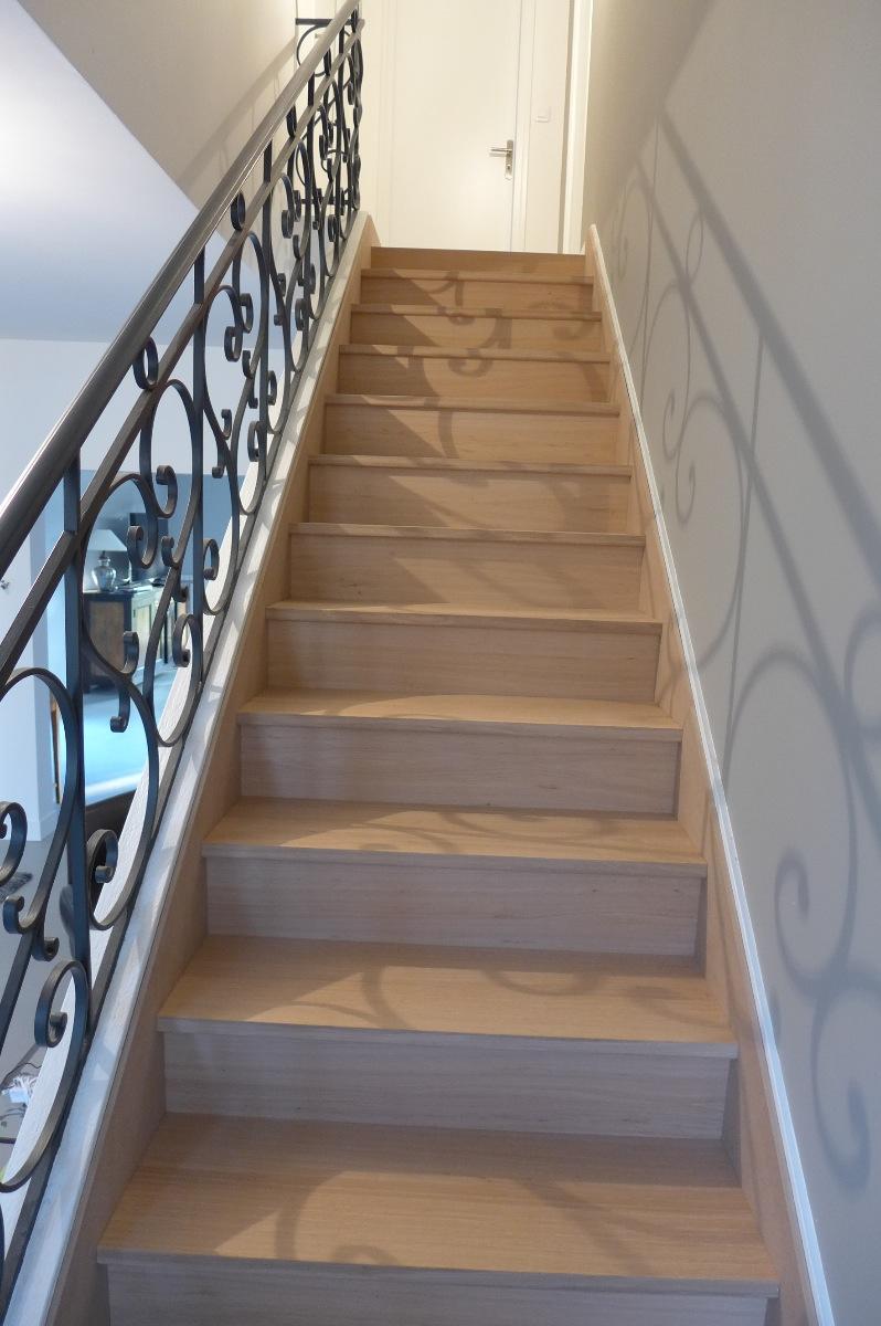 Escalier chêne clair