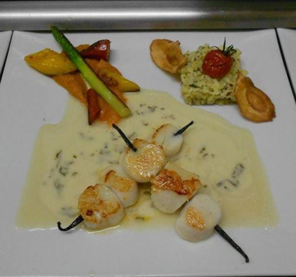 Brochettes saint jacques