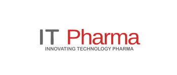 Se muestra un logotipo de IT Pharma sobre un fondo blanco.