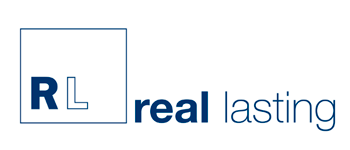 Se muestra un logotipo de RL Real Lastner sobre un fondo blanco.