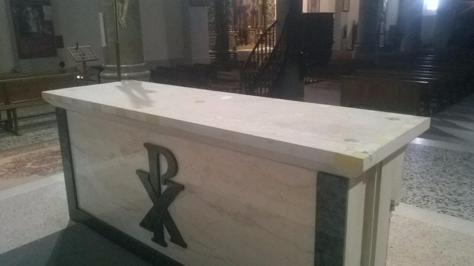 avant recouvrement en granit