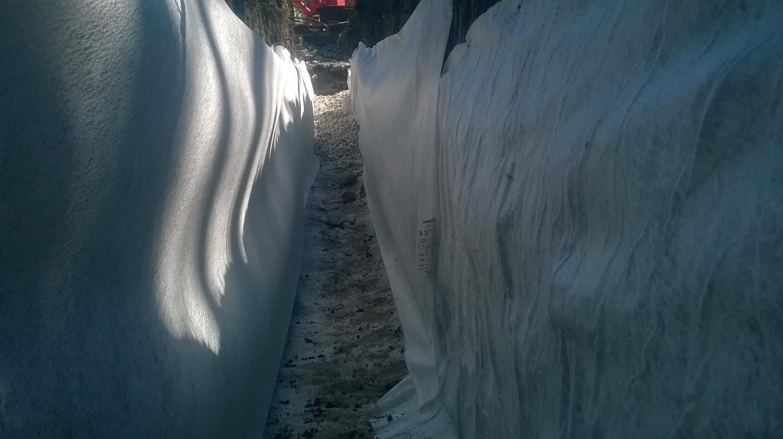 réalisation de drain