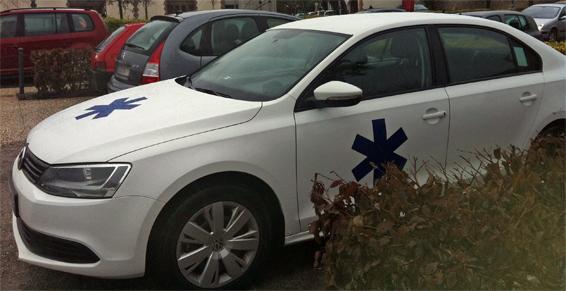 Ambulance pour transport de malade assis