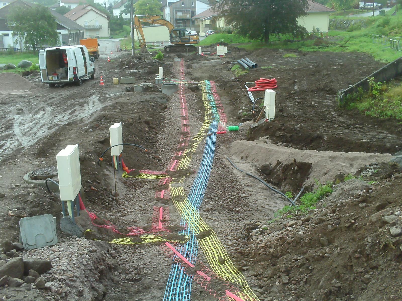 Photo d'une viabilisation de terrain