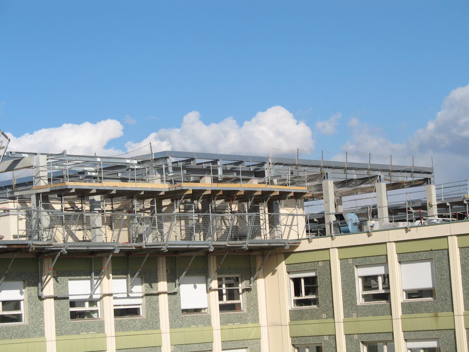 fabrication et pose d'une plateforme métallique pour hélistation à Lyon 69