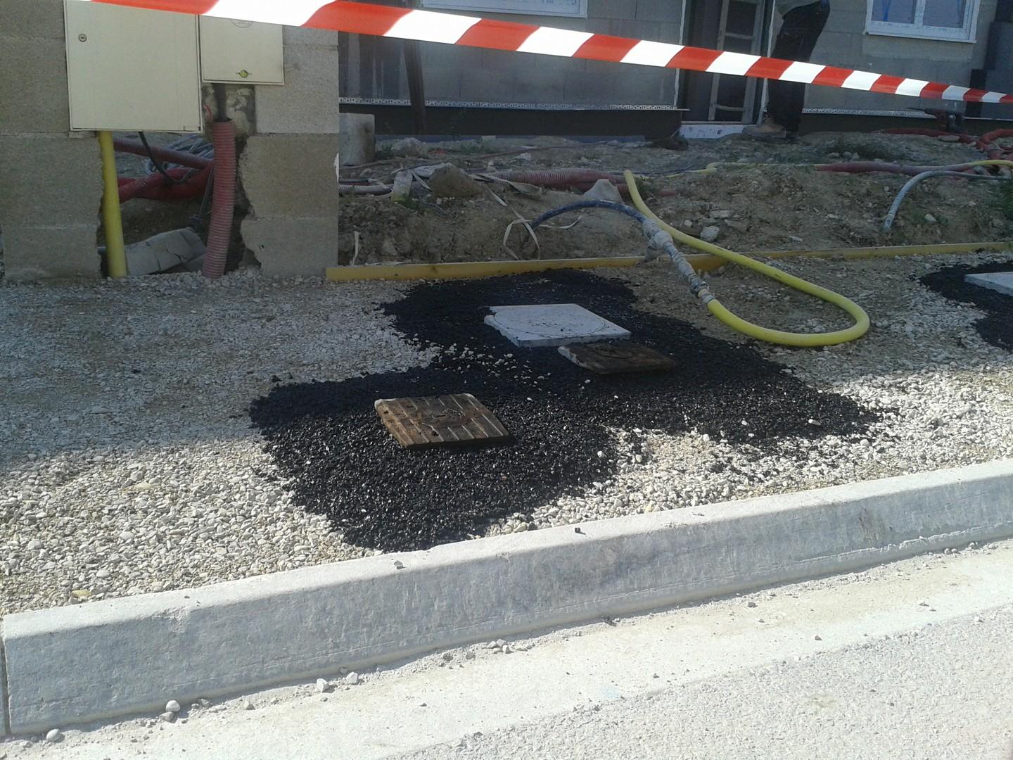 Chantier d'assainissement