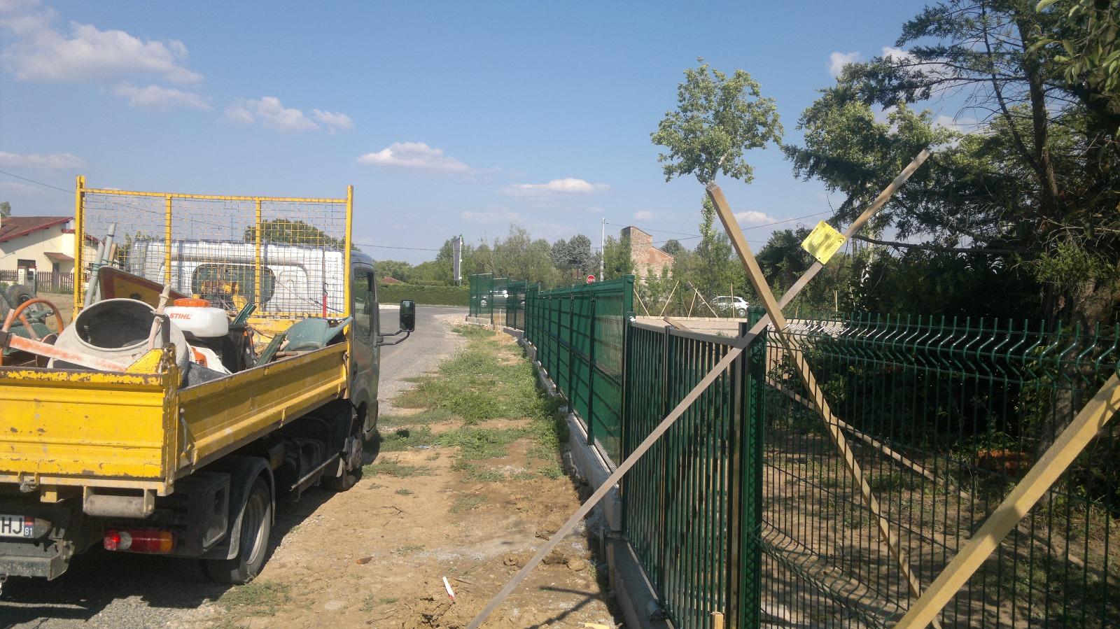 grillage rigide  et pose de portail gaillac