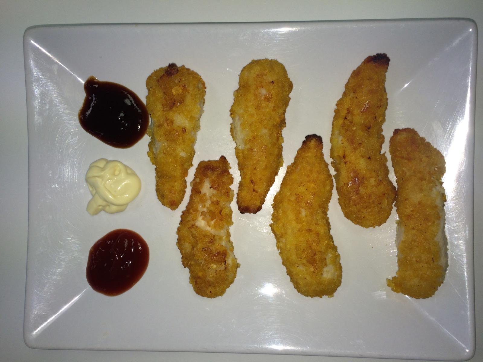 Nuggets avec de la sauce