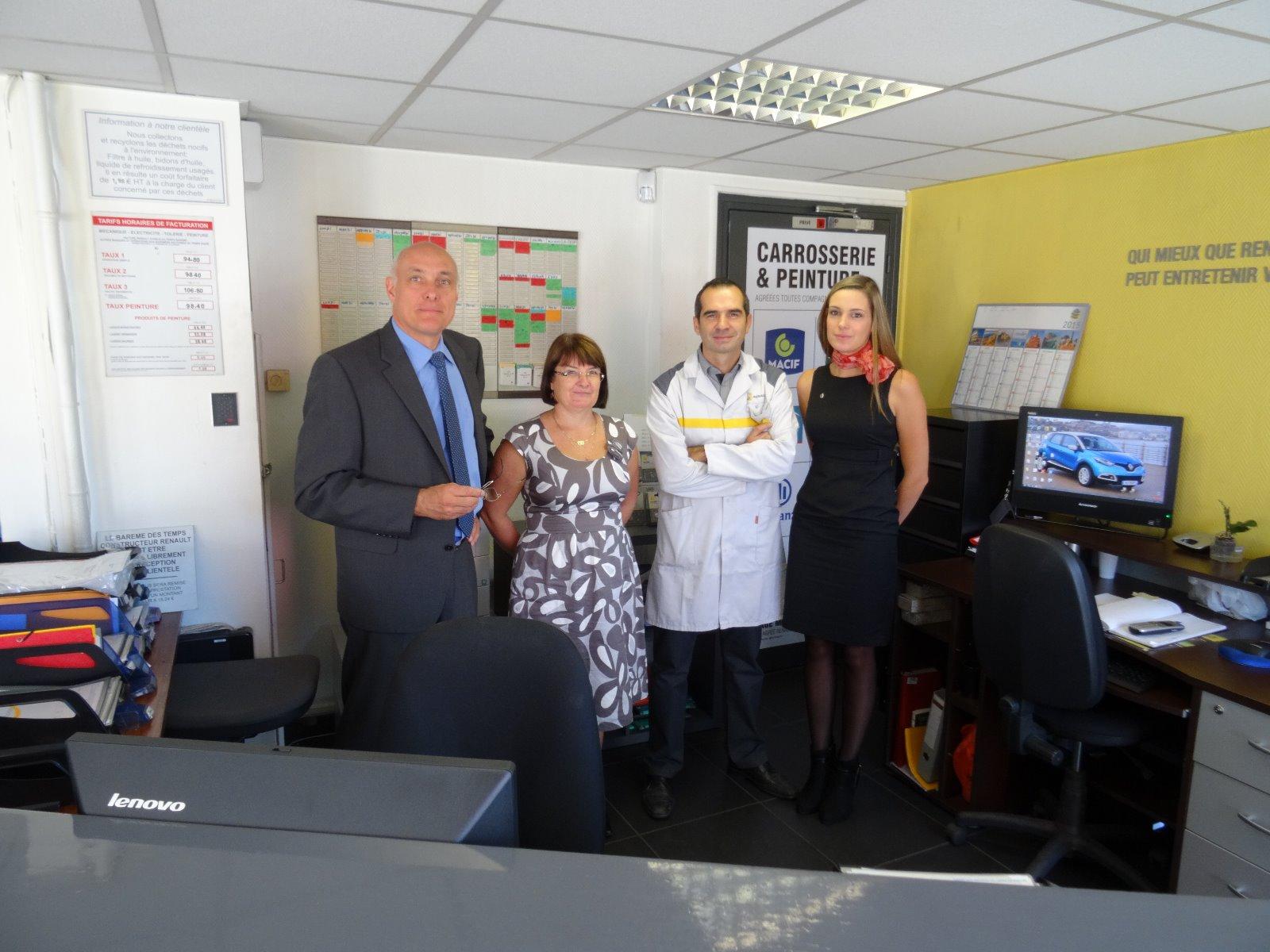 L'equipe de réception