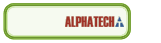 Un botón verde con la palabra alphatech.