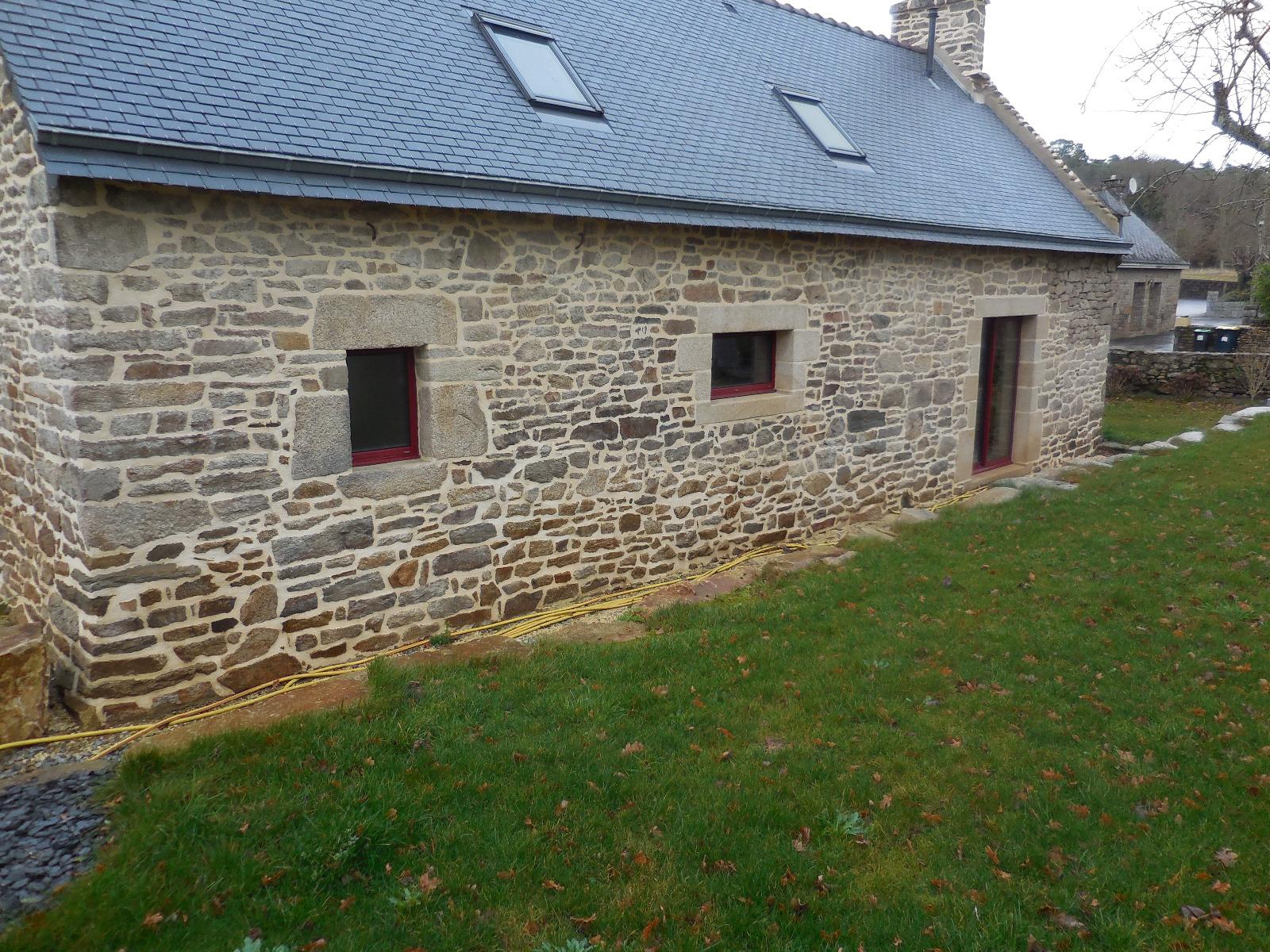 CREATION OUVERTURE EN PIERRE KERVIGNAC MACONNERIE LE GLEUHER