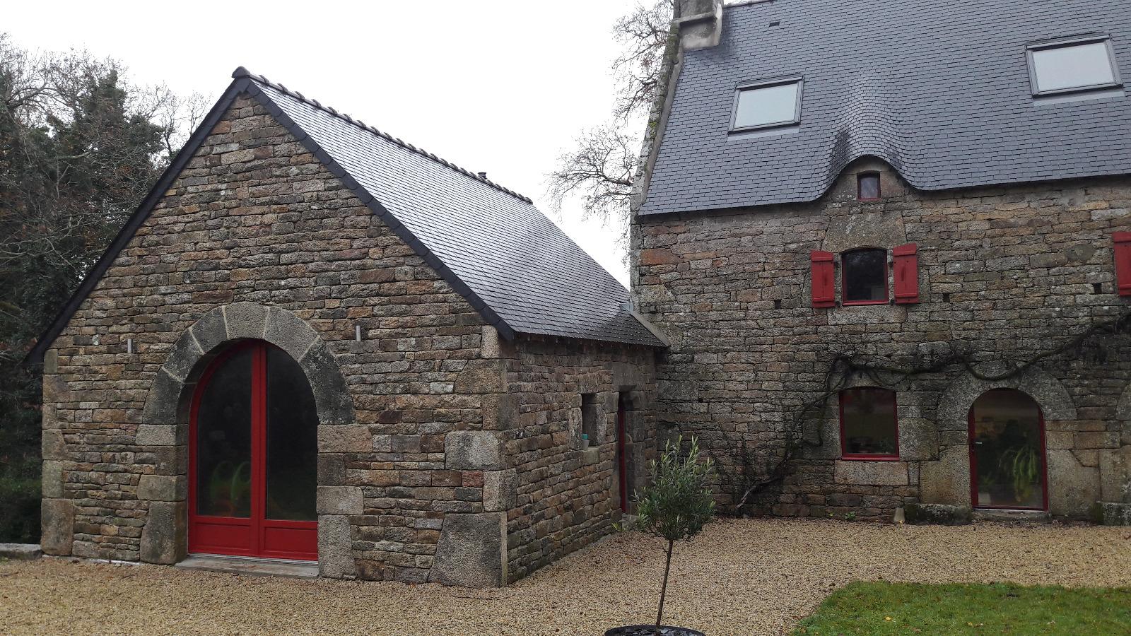 EXTENSION PIERRES SECHES QUISTINIC LE GLEUHER APRES VUE