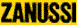 Das Wort Zanussi ist in Schwarz auf gelbem Hintergrund geschrieben