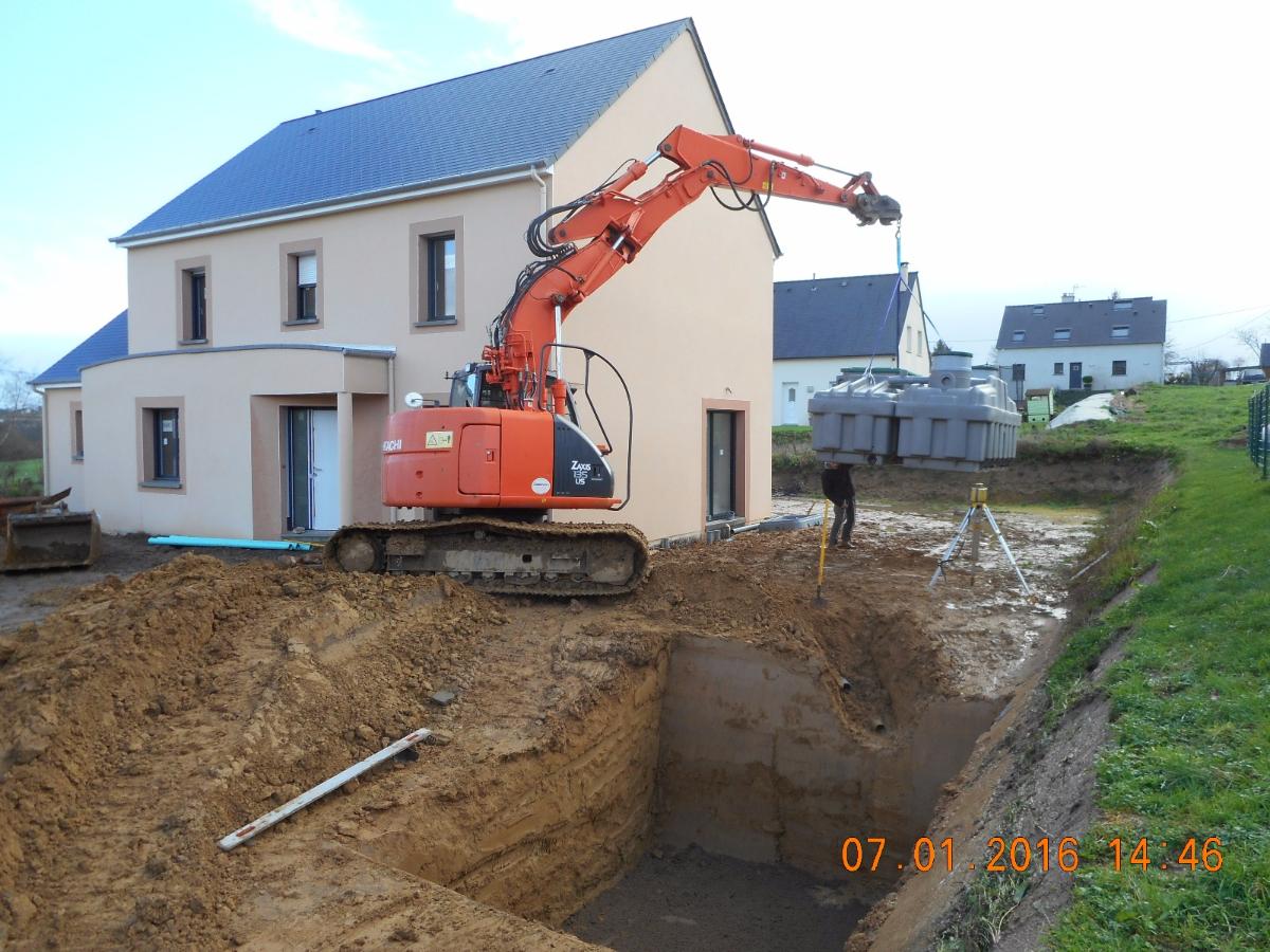 préparation fosse toutes eaux