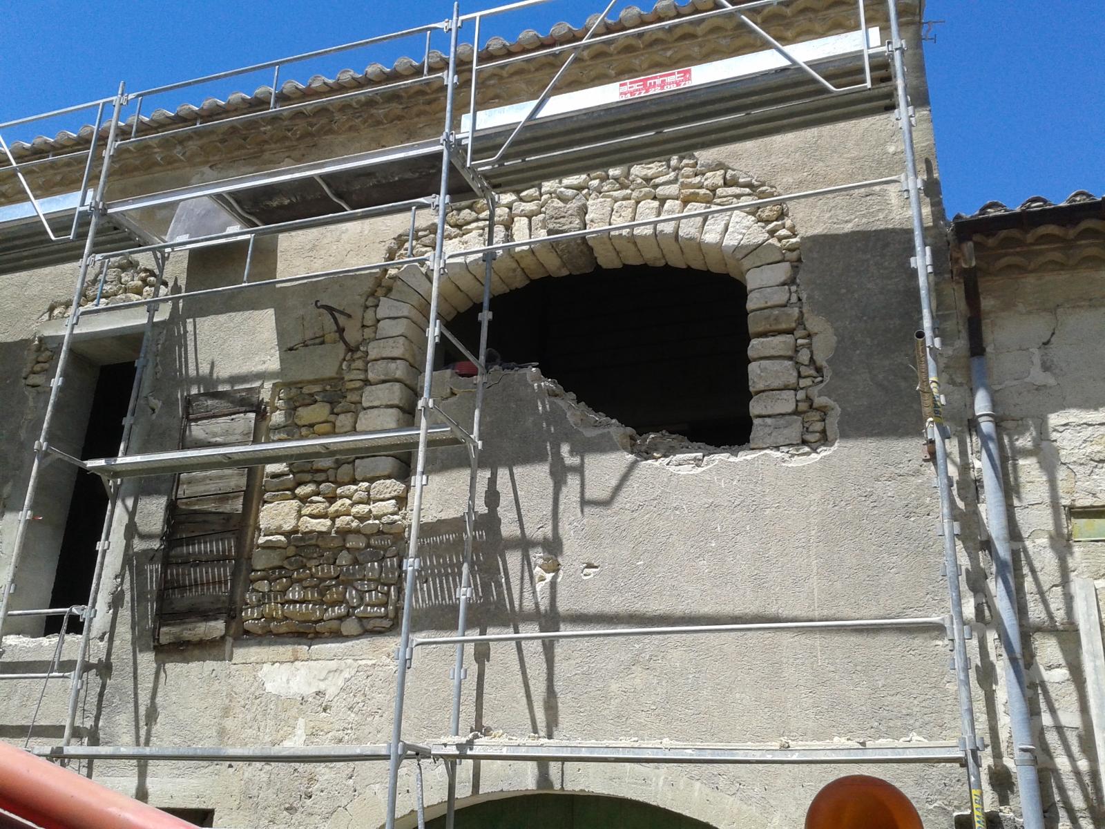 Création d'ouverture type anse panier